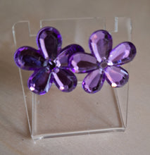 Load image into Gallery viewer, Purple Daisy Earrings  l LeMcK Design Studio
